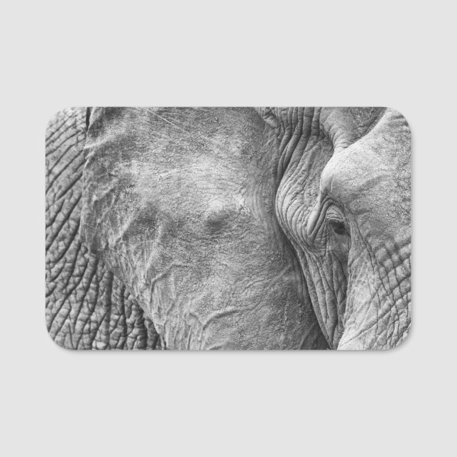 En elefants öga namnbricka (Framsida)