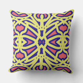 En elegant av klassisk multifärgad kudde