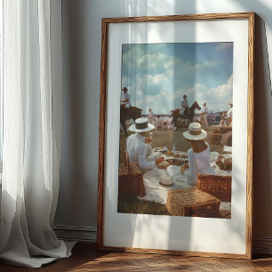 En Elegant eftermiddag: Klassisk polo-bild Poster