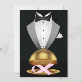 En Elegant Rosa - Medvetenhetshändelse vid cancer  Inbjudningar