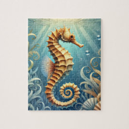 En elegant sjöman som simmar under vatten pussel