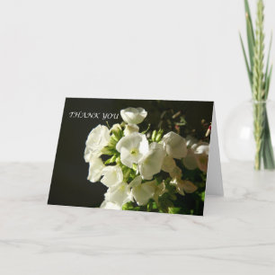 En elegant tack trädgårdsflocks-kort kort