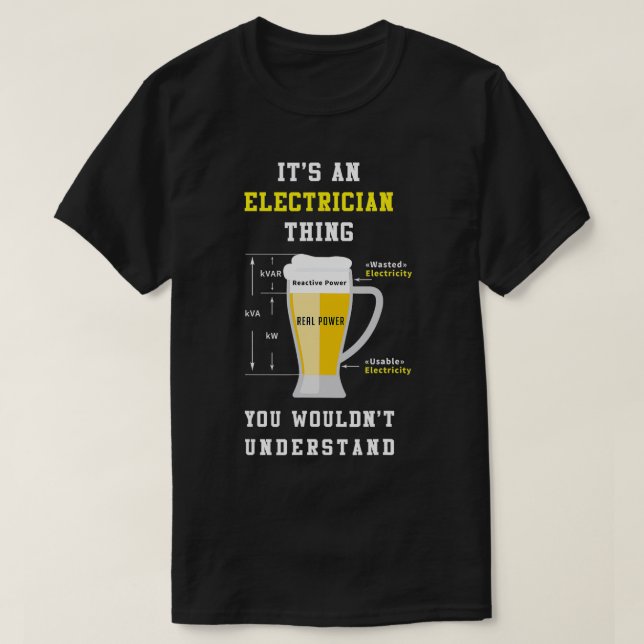 En elektriker som du inte skulle förstå Funny Jo T Shirt (Design framsida)