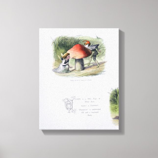 En Elf i Search of a Fairy, illustration från In Canvastryck (Framsida)