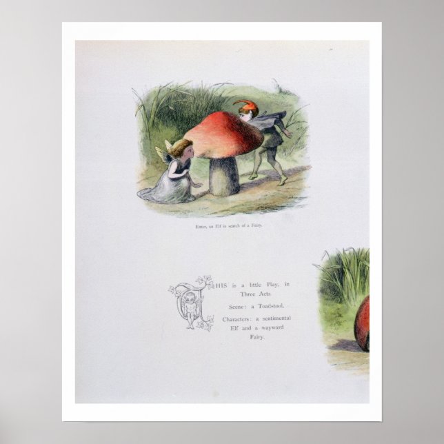 En Elf i Search of a Fairy, illustration från In Poster (Framsidan)