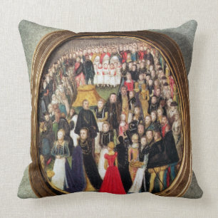 En Elizabethan Maundyceremoni, c.1560 (w/c på vel Kudde