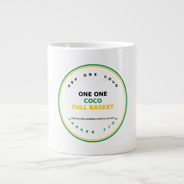 En En Coco Full Basket Jumbo Mugg (Framsidan)