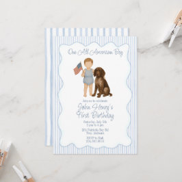 En enda amerikansk pojke, Red White Two, Patriotic Inbjudningar