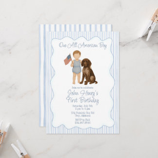 En enda amerikansk pojke, Red White Two, Patriotic Inbjudningar