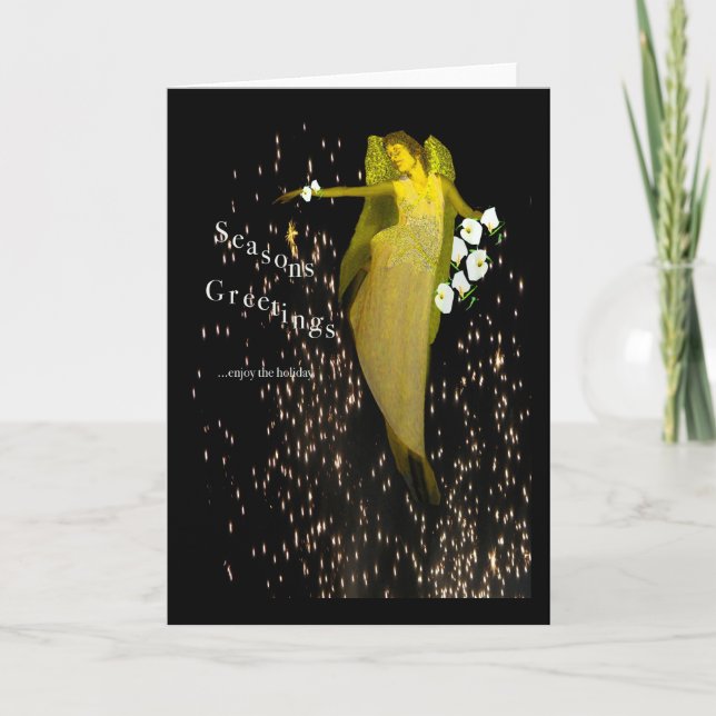 en enda ängel kort (Framsida)