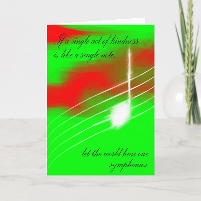 En enda anmärkning helgkort (Framsida)