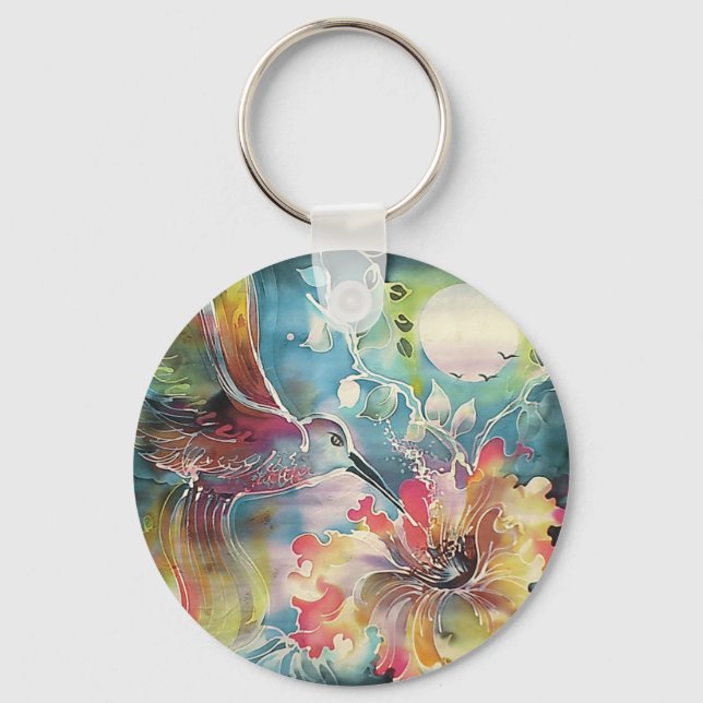 En enda Hummingbird Nyckelring (Framsida)