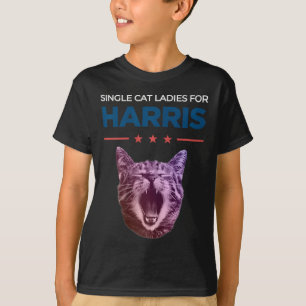 En enda katt Dam för Harris 2024 T Shirt