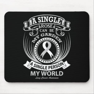 En enda person kan vara min värld lungcancer musmatta