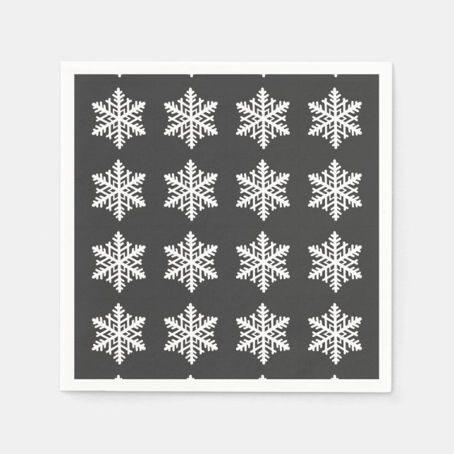 En enda snöflinga pappersservett (Framsidan)