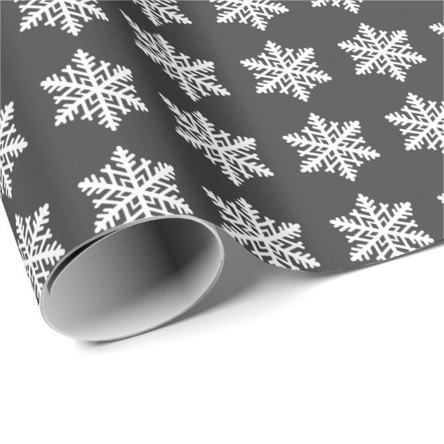 En enda snöflinga presentpapper (Rullad Hörn)