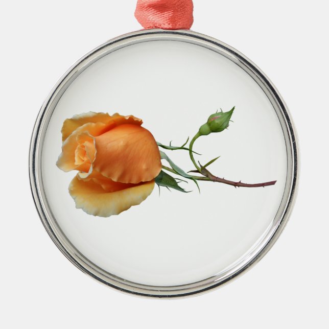 En enda styckning i ro julgransprydnad metall (Framsidan)