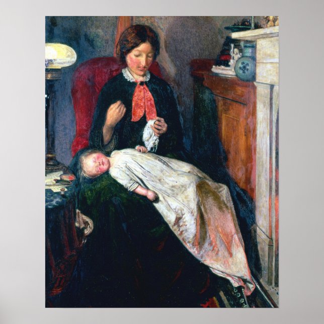 En engelsk Fireside av 1854-5 Poster (Framsidan)