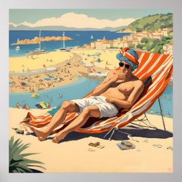 En engelsman Sunbad Print Poster