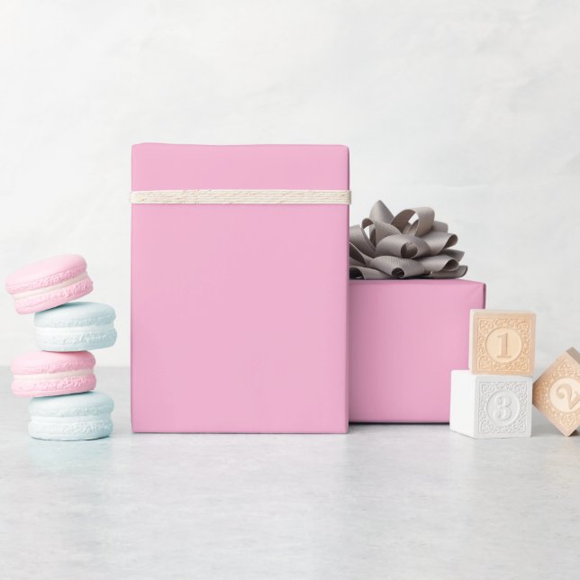 En enhetlig mjuk rosa bakgrund presentpapper (Baby Shower)