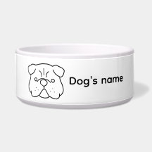 En enkel anpassningsbar söt hunddesign