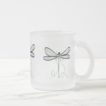 EN ENKEL DRAGONFLUGELIKNANDE FROSTAD MUG