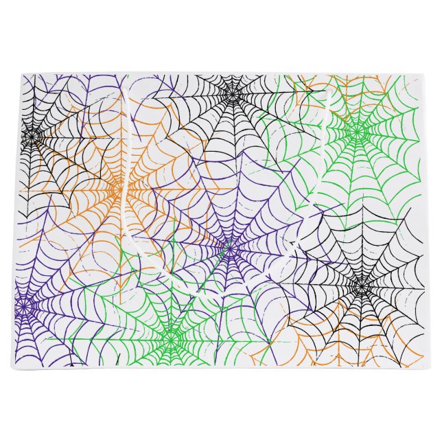 En enkel Halloween Spiders Webben Mönster (Framsidan)