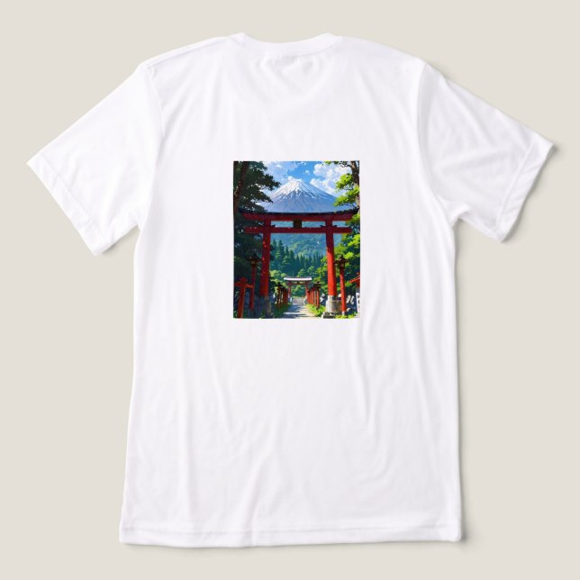 en enkel klassisk t-shirt med en tecknad serie  (Design Baksida)