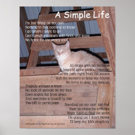 En enkel Life-Dikt Poster