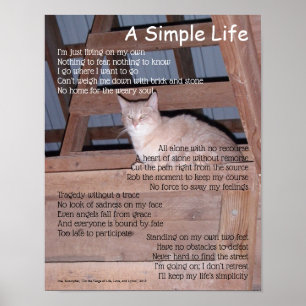 En enkel Life-Dikt Poster