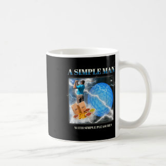 En enkel man med enkelt roligt Golf Manar Kaffemugg
