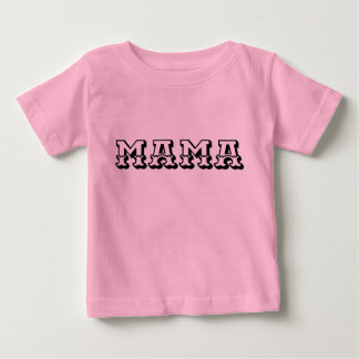En enkel men djupgående "MAMA" typografisk T Shirt