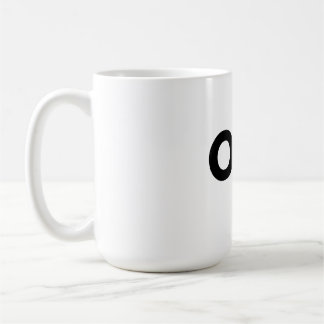 EN enkel typografi-mugg Kaffemugg