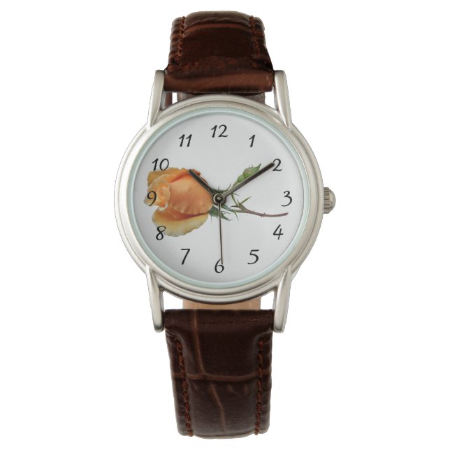 En ensam rosstickling      armbandsur (Framsida)