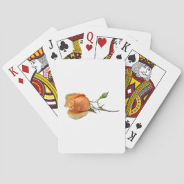 En ensam rosstickling casinokort