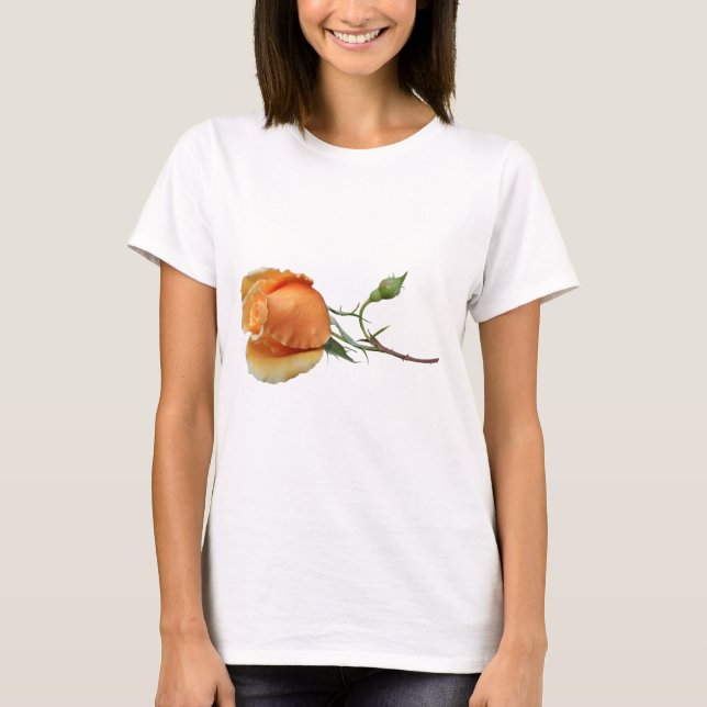 En ensam rosstickling      t shirt (Framsida)