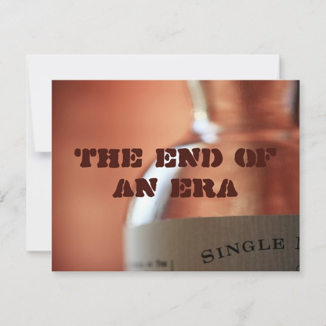 En era är slut inbjudningar (Framsida)