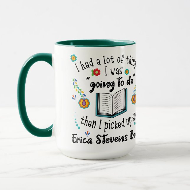 En Erica Stevens Bok plockades upp Mugg (Vänster)