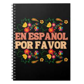 En Español Por Favor , den spanska läraren Gift Ma Anteckningsbok