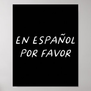 En Español Por Favor Spain Lacher Roligt tillbaka  Poster