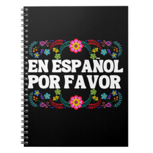 En Español Por Favor ,Spansk lärarinna Maestro Anteckningsbok