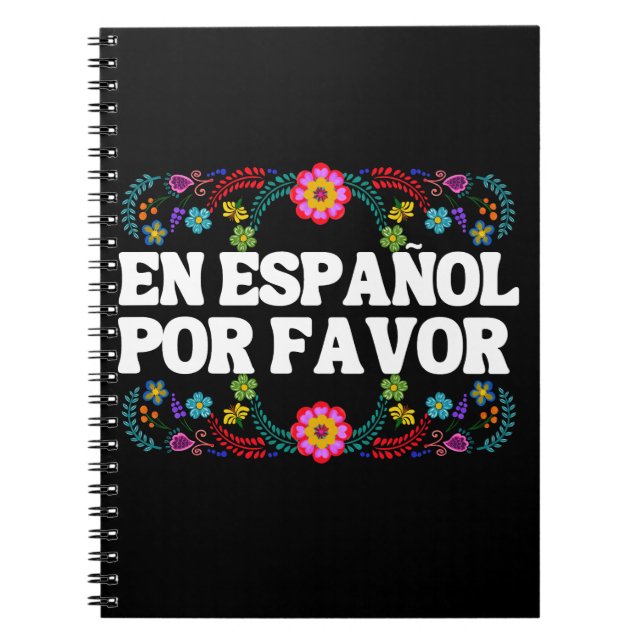 En Español Por Favor ,Spansk lärarinna Maestro Anteckningsbok (Framsidan)