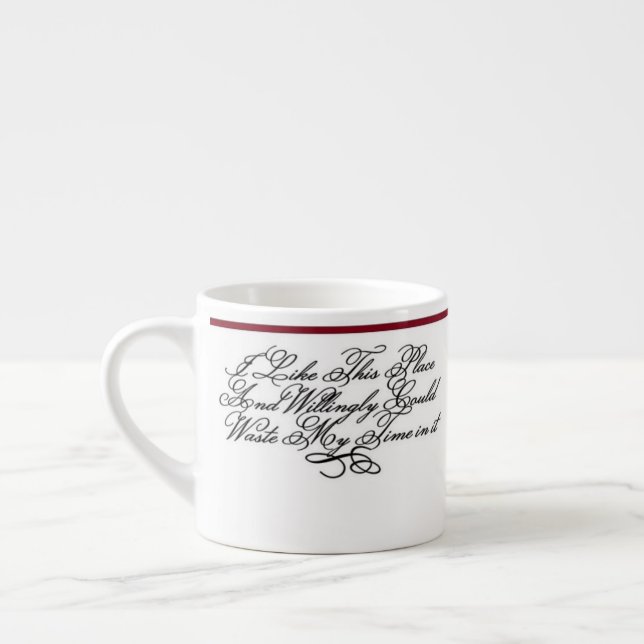 En espressokopp - Ett Shakespeare-citat (Vänster)