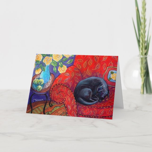 En ett slags tvåsittssoffa bygga bo kort (Framsida)