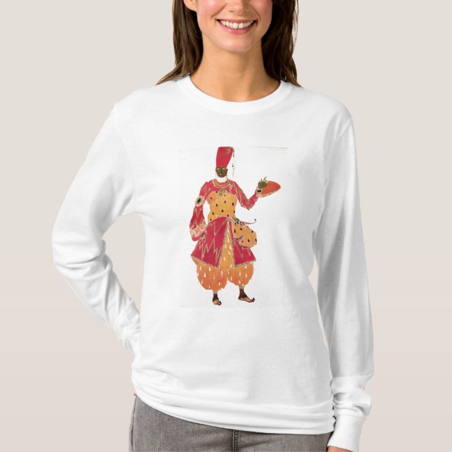 En eunuck, från baletten 'Scheherazade T Shirt (Framsida)
