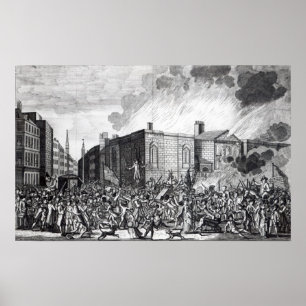 En exakt återgivning av bränningen poster