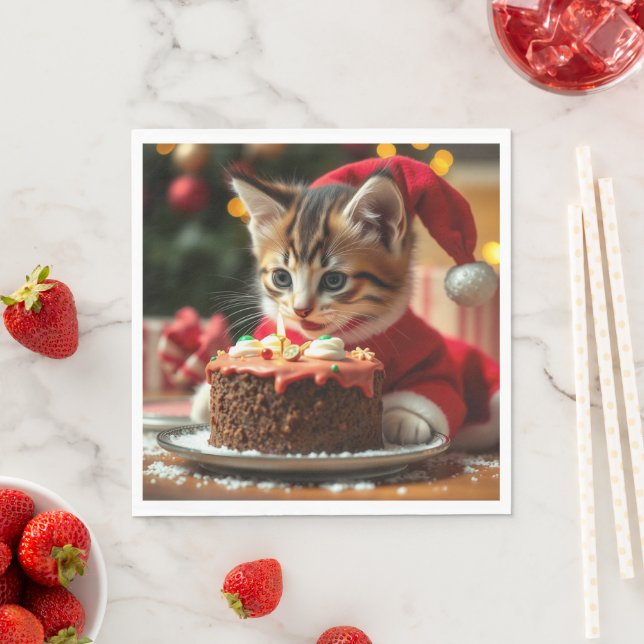 En exakt julönskan pappersservett (Insitu)