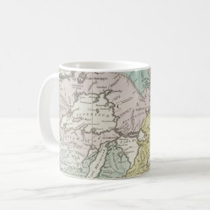 En exakt karta av Kanada, 1761 Kaffemugg