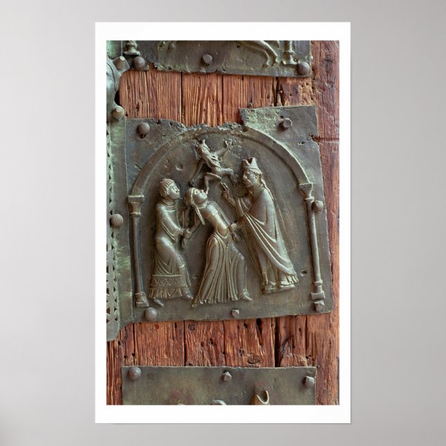 En exorcism, en panel från högernas handdörr, 12:e poster (Framsidan)