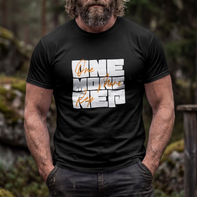 En Extra Rep Motivations Gym Typografi T Shirt (Skapare uppladdad)